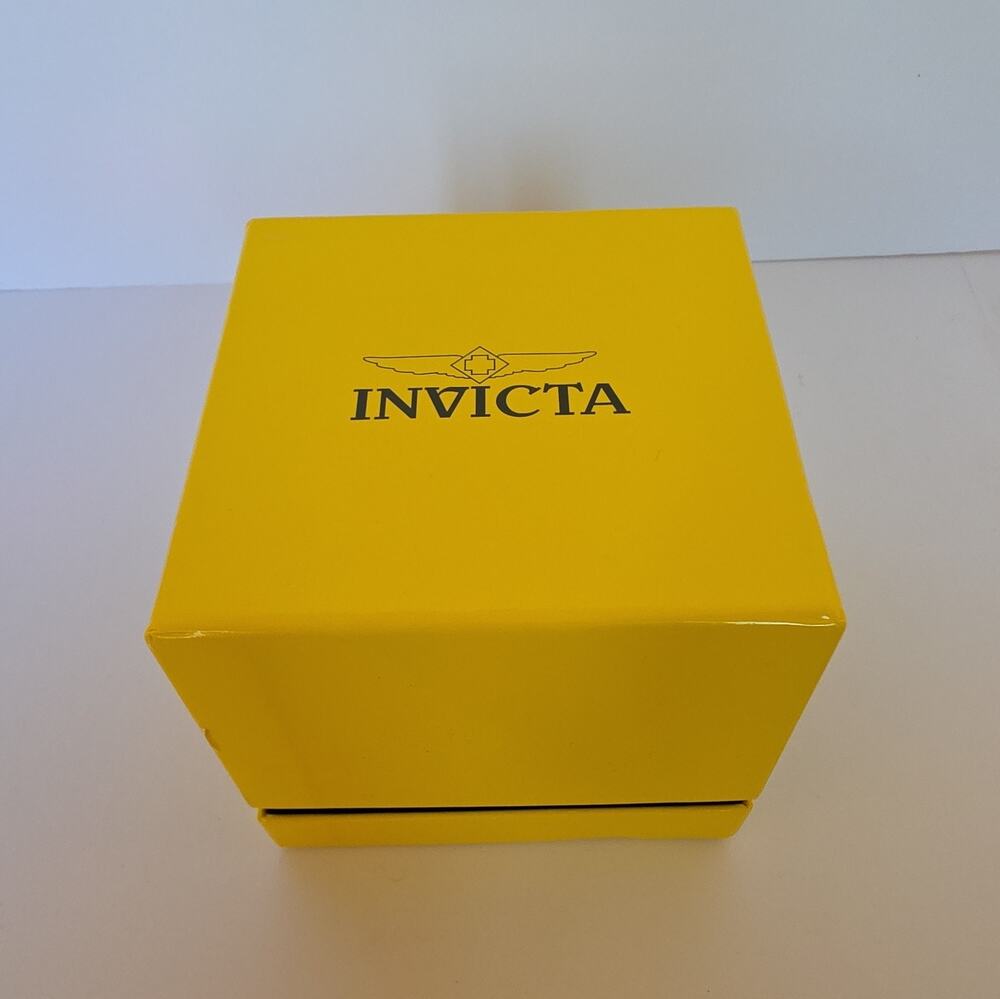Invicta Yellow Watch -Box Only- Foam Holder - EMPTY BOX